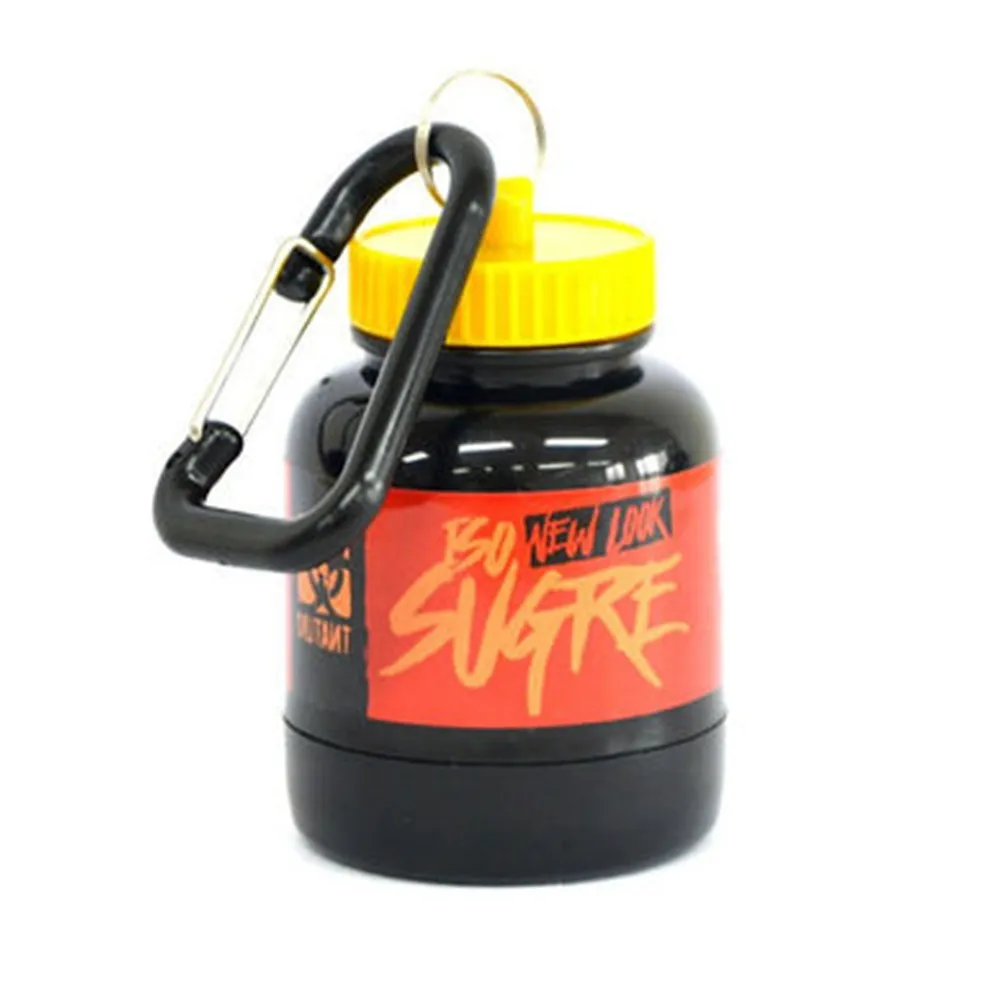 

Portable Protein Powder Bottle With Keychain Mini Water Cup Pillbox Health Funnel Medicine Outdoor Sports Bottle