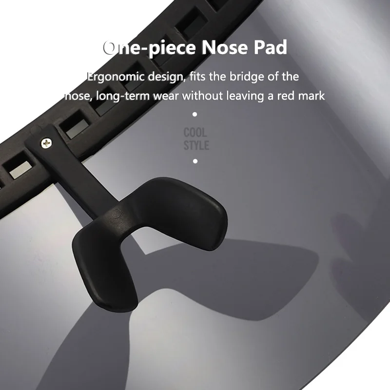 Солнцезащитные очки унисекс цельные ветрозащитные с плоским верхом |