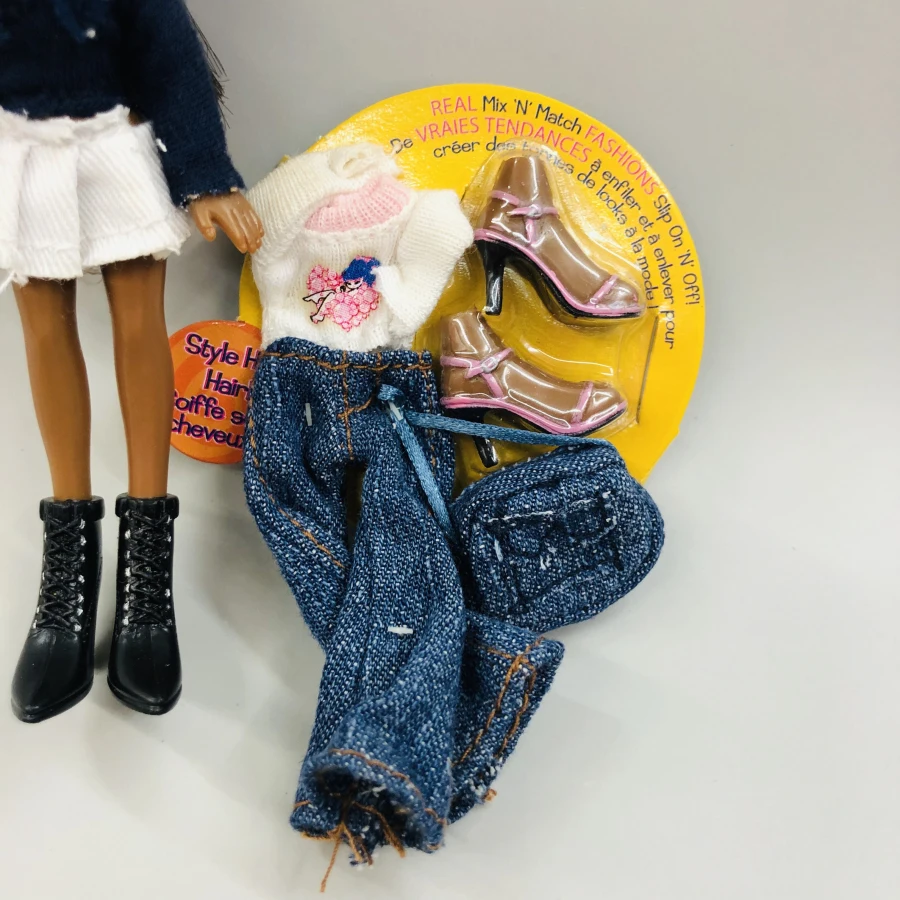 12 см оригинальная модная фигурка, оригинальная милая маленькая кукла BratzDoll с красными волосами и красивой одеждой, лучший подарок для ребенка