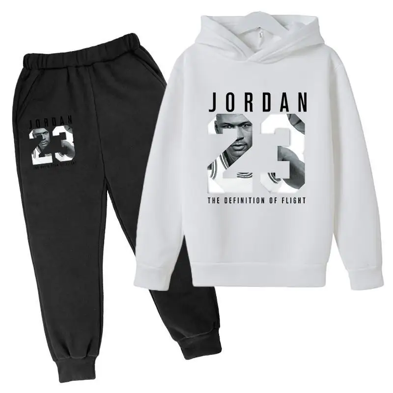 

New Spring NO.23 Suit Cotton Kids Hoodie And Pant Two Piece Cartoon Children Clothing Set of Hoodies