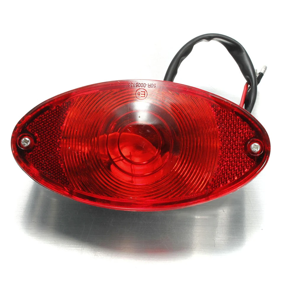 12V 10W Motorcycle Rear Brake Stop Lamp Tail Light Red For Motorbike Chopper Dirt Bike Universal |