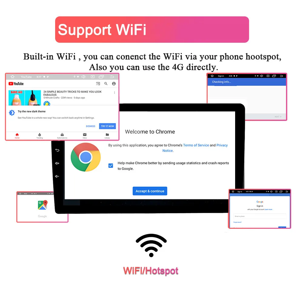 2din Android 10 1 автомобильный Радио мультимедийный видео плеер GPS навигация Wifi USB FM