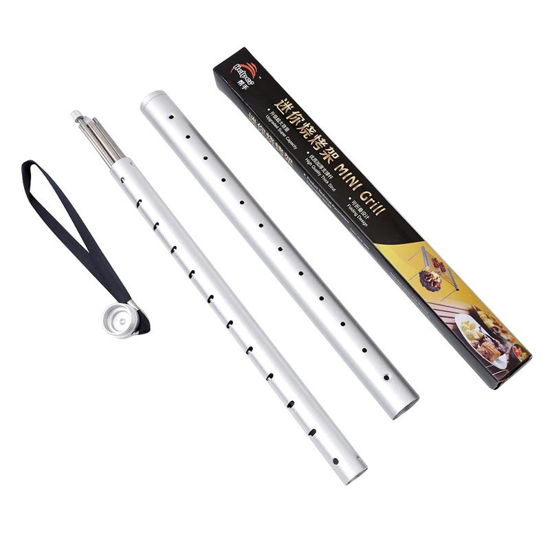 Портативный складной гриль для барбекю из нержавеющей стали карманный