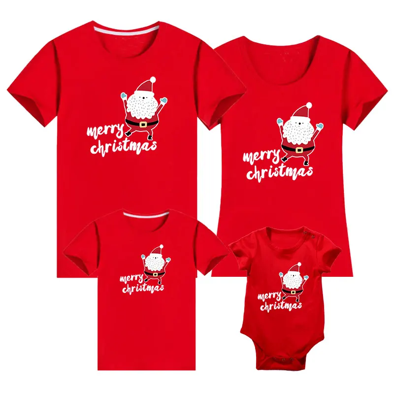 

Christmas Outfits Family Matching Christmas T-shirt Mom Dad Kids Me Baby Outfit T-shirt Family Look