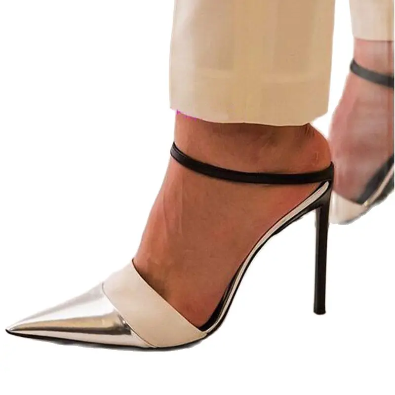 

Туфли-лодочки блестящие с острым носком, пикантное платье, обувь на очень высоком каблуке с вырезами, великолепные женские вечерние туфли-л...