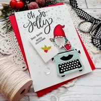 gnomies christmas reindeer little penguin transparent silicone clear stamp for scrapbooking diy craft decoration soft stamp 2019