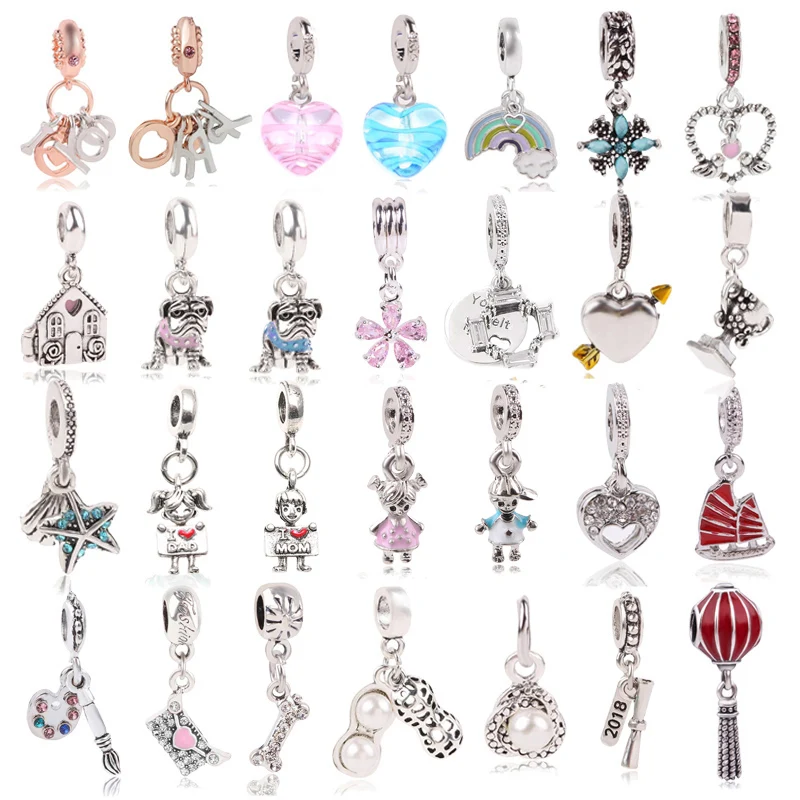 

Boosbiy 2pc Cartoon Style Dog Rabbit Charms Beads Fit Brand Charms Bracelets DIY Accessories Jewelry Gift Making For Kids