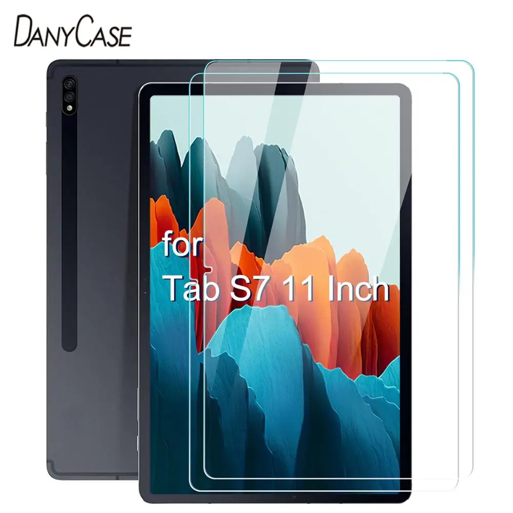 

2 PCS Tempered Glass Protective Film For 2020 Samsung Galaxy Tab S7 11 Screen Protector Anti Scratch Screen Protection