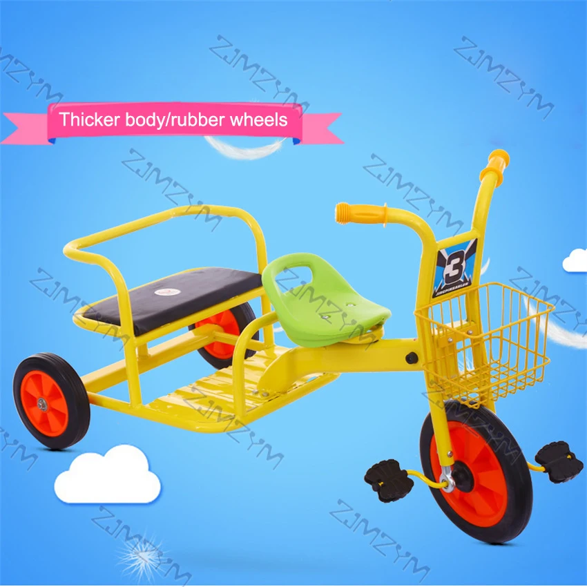 Kindergarten Double Pedal Children's Tricycle 1-8 Years Old Bicycle Outdoor Sports Stroller Taxi Trike Tandem For Kids | Спорт и