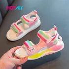 2021 летняя детская обувь для девочек, брендовая одежда для маленьких девочек сандалии ортопедические спортивная сумка из искусственной кожи детские сандалии для девочек обувь G005A