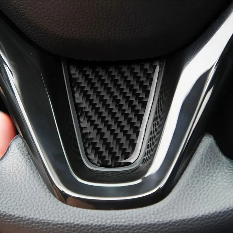 

Carbon Fiber Car Accessories Interior Steering Wheel Modification Decoration Decals Cover Trim Stickers For Honda Fit 2014-2018