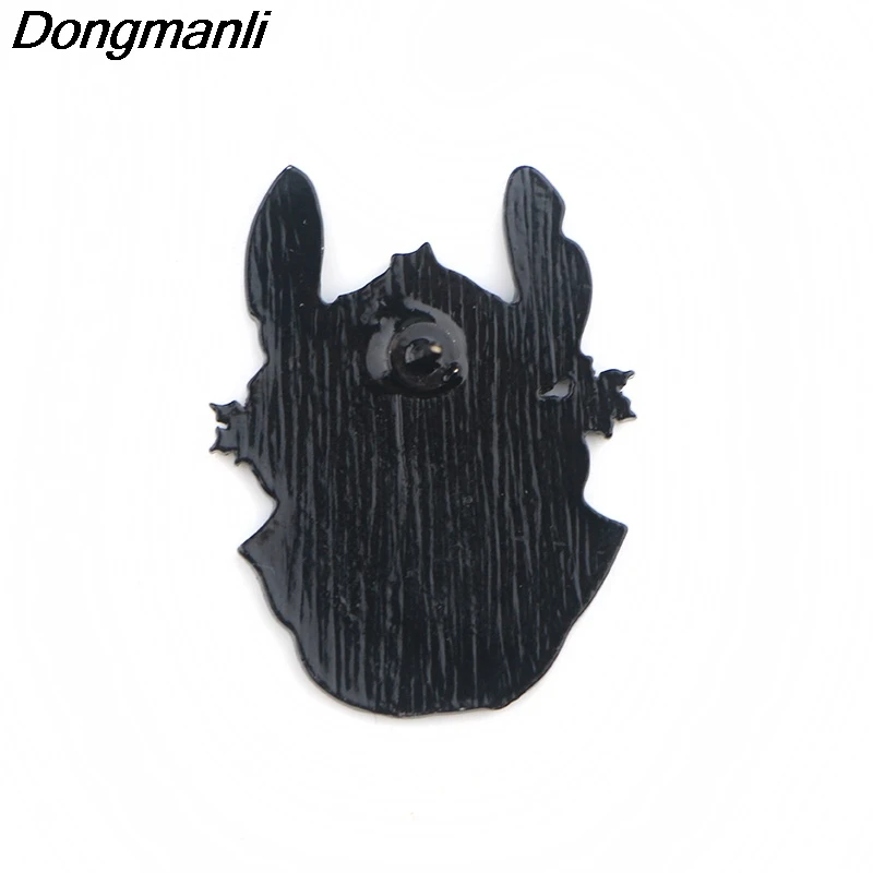 P4197 Dongmanli Стич милые эмалированные булавки и броши на Хэллоуин для женщин модные нагрудные булавки рюкзак сумки значок подарки