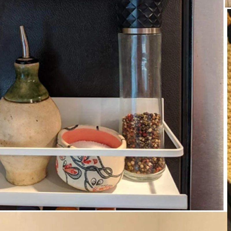 

netic Spice Rack netic Shelf for Refrigerator netic Fridge Spice Rack White 2 Pack