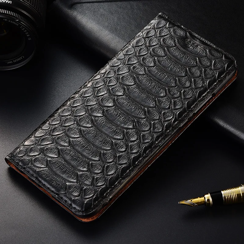 Черный Топ Роскошный флип-чехол с подставкой для Xiaomi mi 9 mi 9 Se CC9 CC9e чехол из натуральной коровьей кожи для телефона - Цвет: Черный