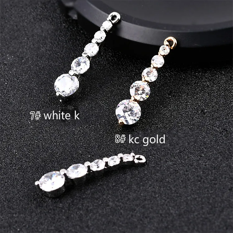 Корейские серьги сделай сам украшены длинными бриллиантовыми звездами