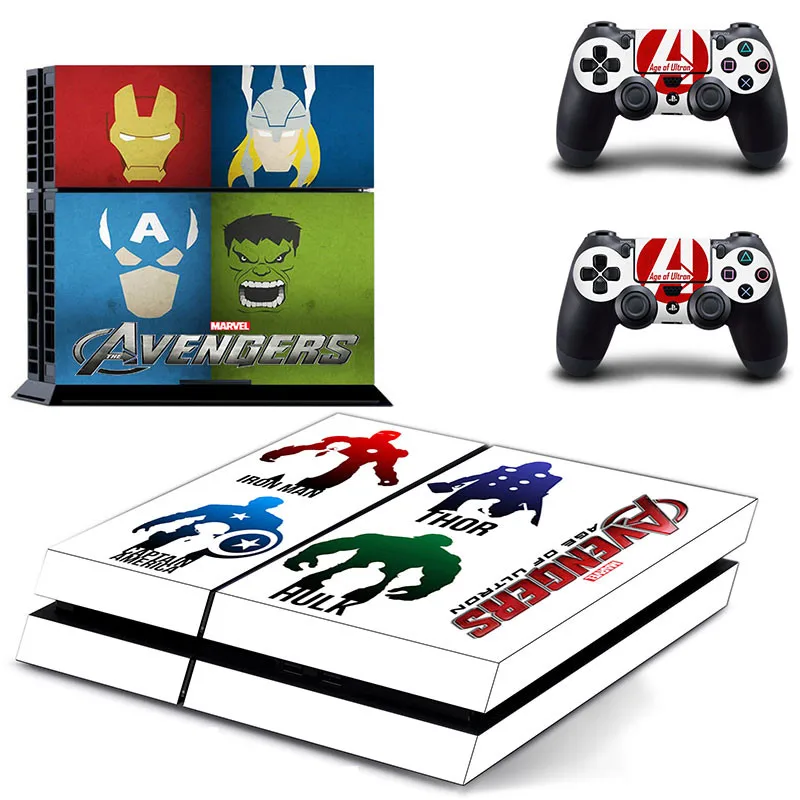 Marvel Мстители PS4 наклейка s Play station 4 кожа PS 4 наклейки Наклейки Обложка для playstation 4 PS4 консоль и контроллер кожи