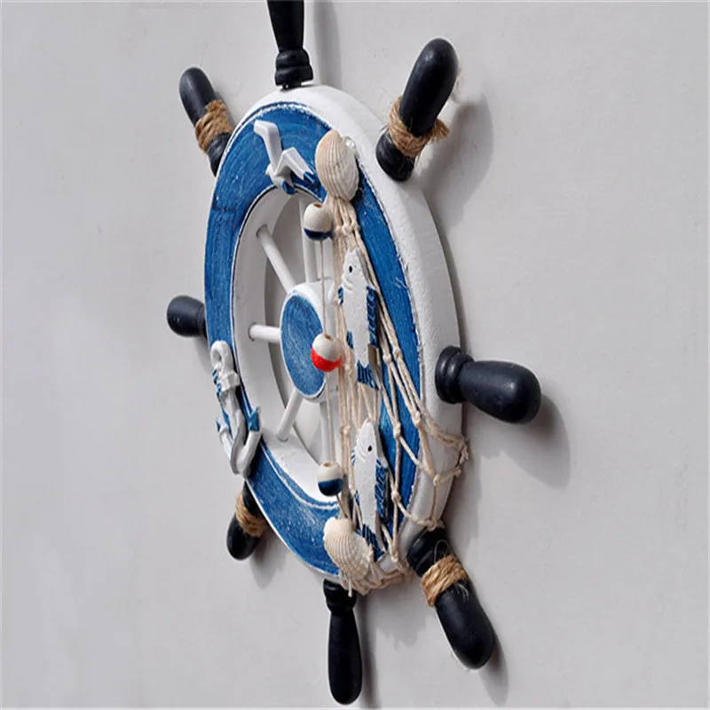 

Navy Mediterranean Sea Lifebuoy Wall Sticker Hanging Lifebuoy Nautical Life Ring Crafts Bar Home Decor Beach Walls Decoration