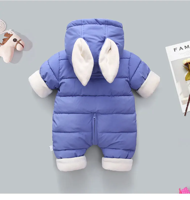 

Winter Baby Romper Wool Newborn Baby Clothes Hooded Baby Girls Clothes For Boys Jumpsuit Infant Unisex Snowsuit Overalls 0 Month