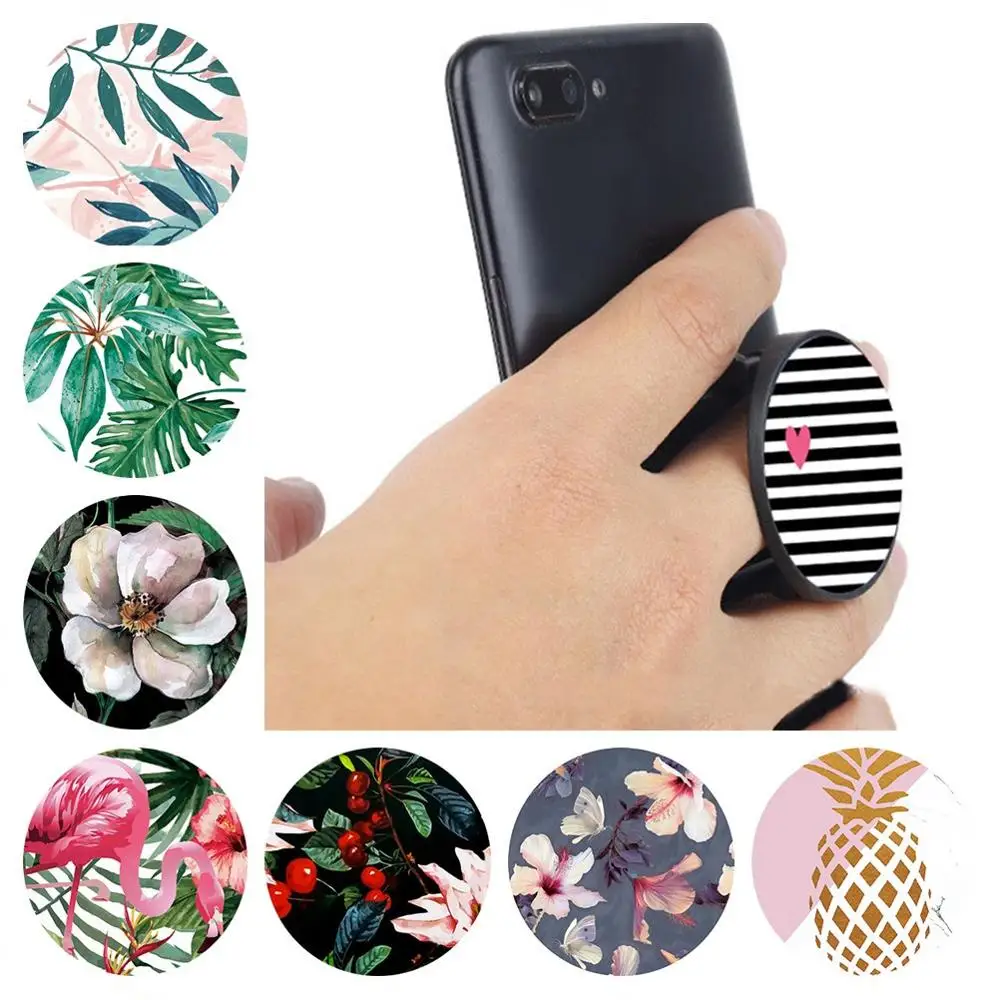 Роскошный складной держатель для телефона с изображением цветов волков кольцо