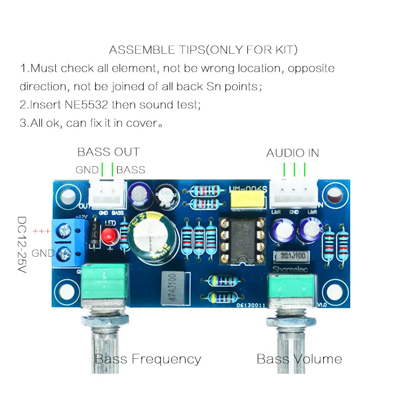 Фильтр нижних частот басовый сабвуфер предусилитель Плата усилителя двойная