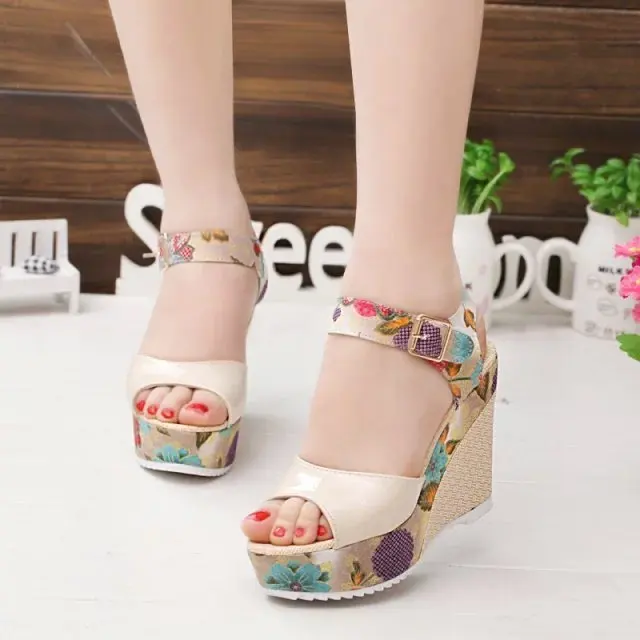 

Women Designer Shoes Roman Sandals High Heels Wedge Platform Bohemia Sandals Women Shoes Sandalias Mujer 2021 Sandalen Femininos