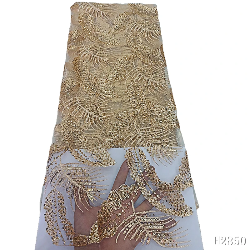 Золотые африканские Французские тюлевые кружевные ткани 2019 высокого качества с