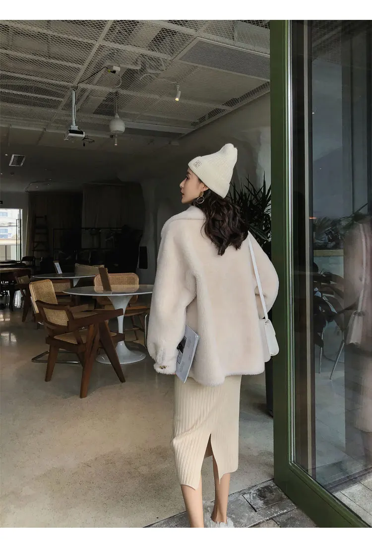 New Arrival 2022 Winter Fashion 100% Sheep Wool Coat for Woman Lady Winter Outerwear Jacket Female High Quality Woolen Clothing