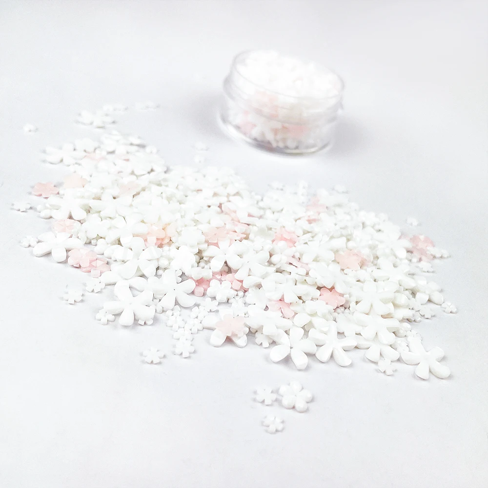 Весенние бусины MangoCraft с белыми цветами для девочек открыток дневника альбома