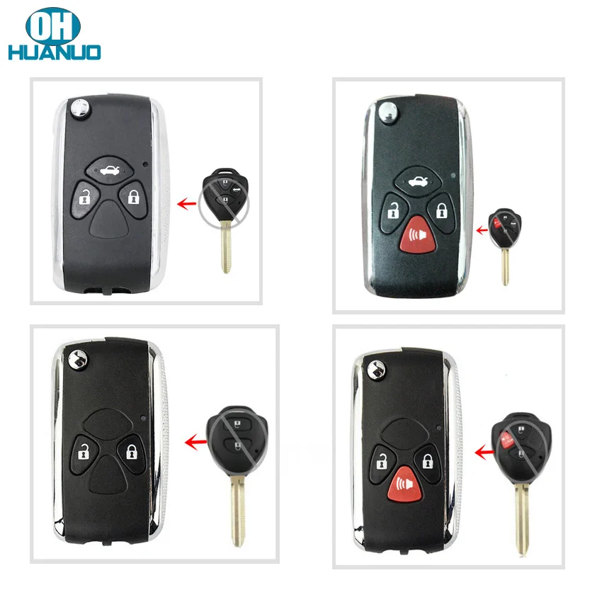 Роскошная Модифицированная откидная оболочка ключа дистанционного управления с
