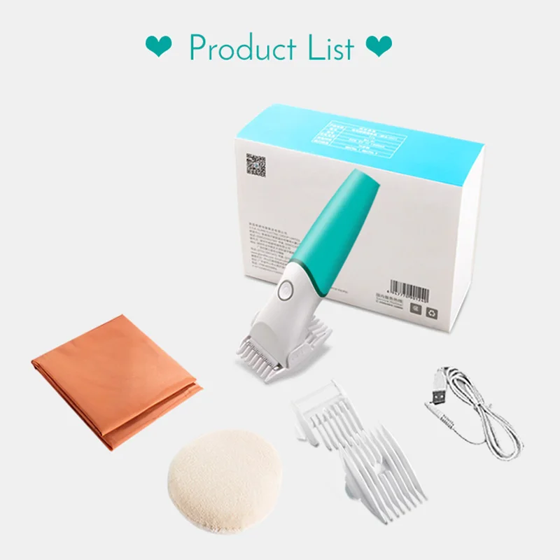 Hair Clipper Kit Детская машинка для стрижки волос, электрический триммер для волос с 3 направляющими гребнями, водонепроницаемый беспроводной набор для стрижки волос для младенцев - Цвет: Hair Clipper Kit
