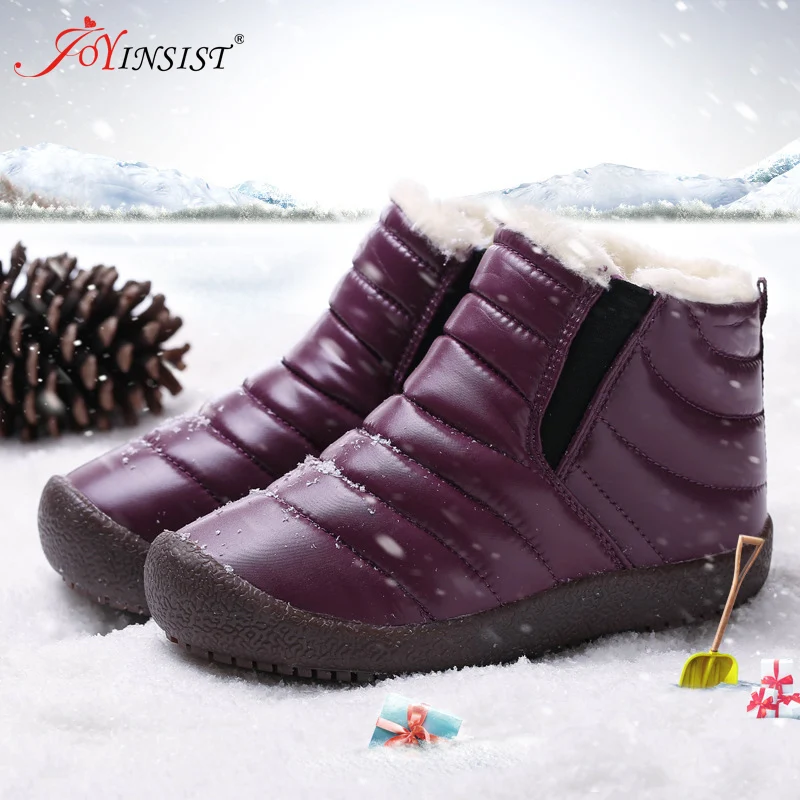 Ботинки зимние для мальчиков и девочек водонепроницаемые до середины икры на