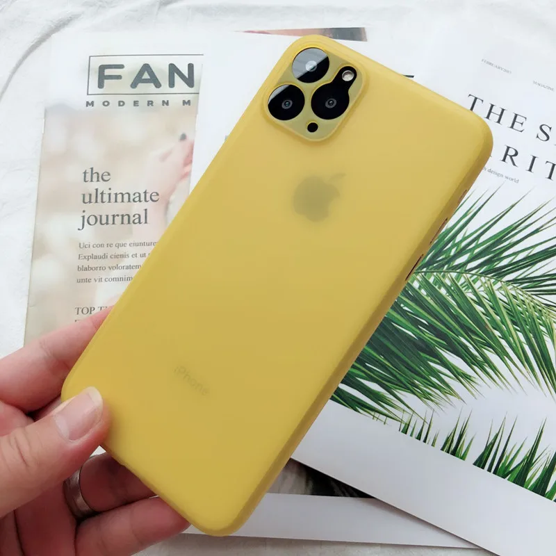 Для iphone 11 Pro 11Pro MAX 0 3 мм ультра тонкий матовый пластиковый чехол для X Xr Xs Max 6 6s 7 8 Plus
