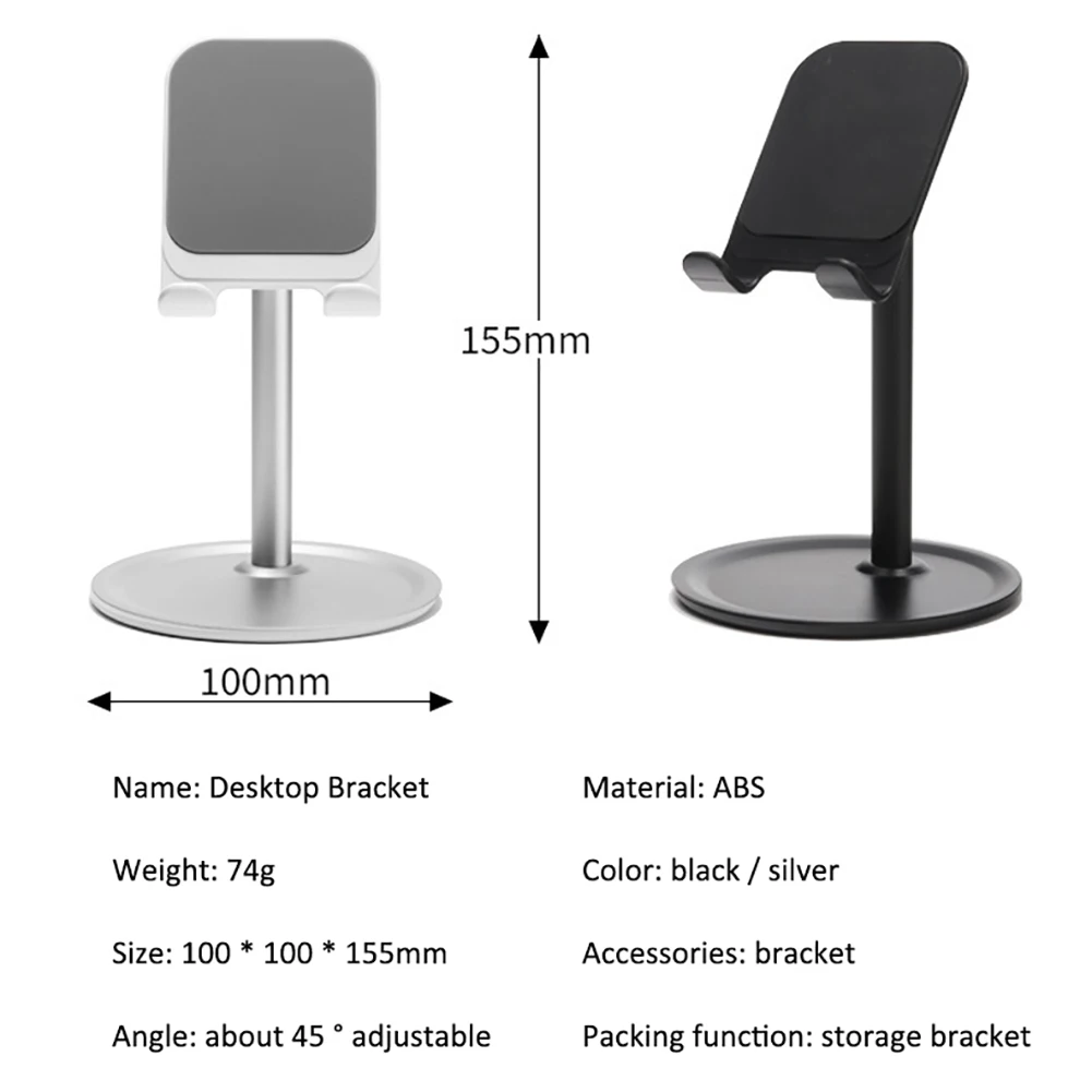 Мобильный телефон стенд Регулируемый Настольный Кронштейн для мобильного