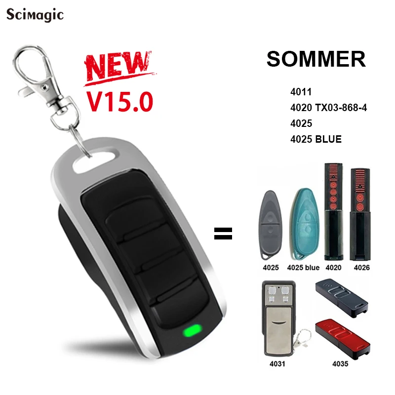 

For APERTO SOMMER TX02-434-2 /4022 TX02-434-2/4020 TX03- 434/TX03-434-4 434.42MHz Garage Remote Control 434.42MHz Opener
