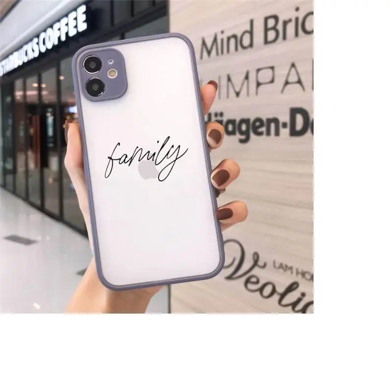 

Text simple art design pattern luxury design Phone Case matte transparent For iphone 7 8 11 12 plus mini x xs xr pro max cover