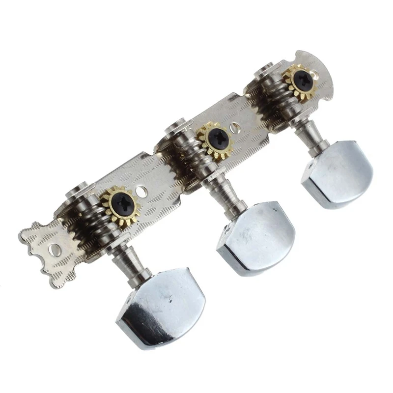 

Silver Tone Metal Guitar Head Tuning Keys Peg 2 Pcs