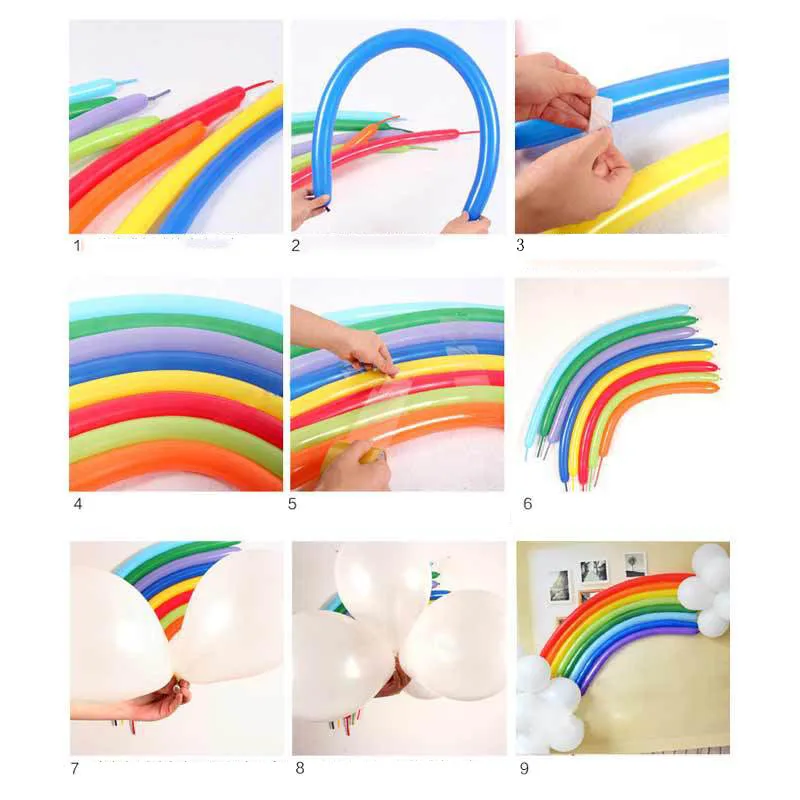 1 набор Радужных латексных шаров - яркий ДИЙ декор для Гавайской одинорога вечеринки, душа для малыша, свадьба, счастливое день рождения.