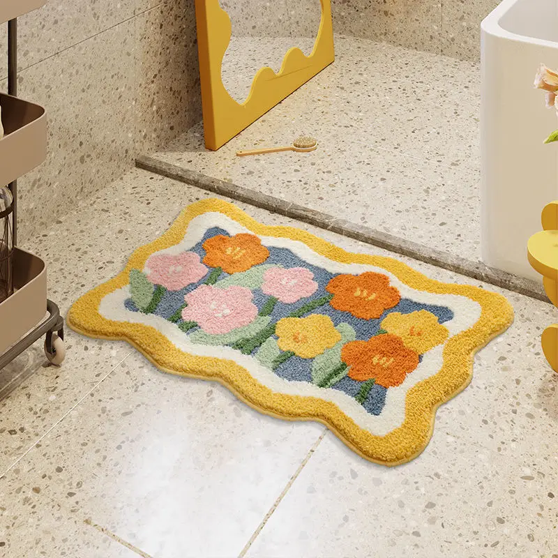 Новейшие коврики с цветочным принтом Тюльпан для гостиной кабинета спальни