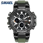 Мужские часы, водонепроницаемые, 50 м, циферблат из сплава, отображение недели, будильник, секундомер, 1803, кварцевые часы, мужские, военные