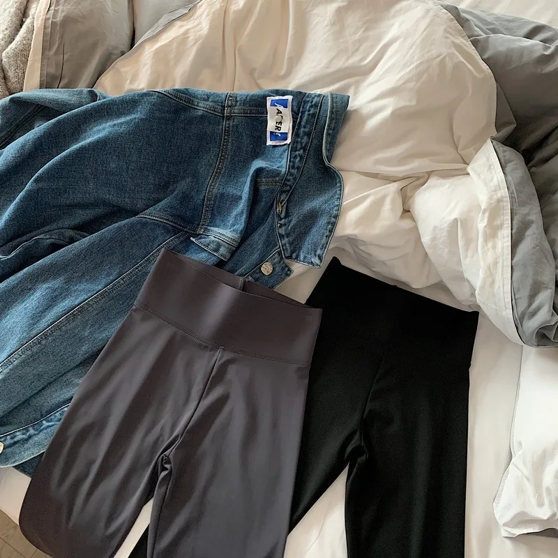 Брюки в виде акулы девять точек женская осенняя одежда тонкие брюки для верховой