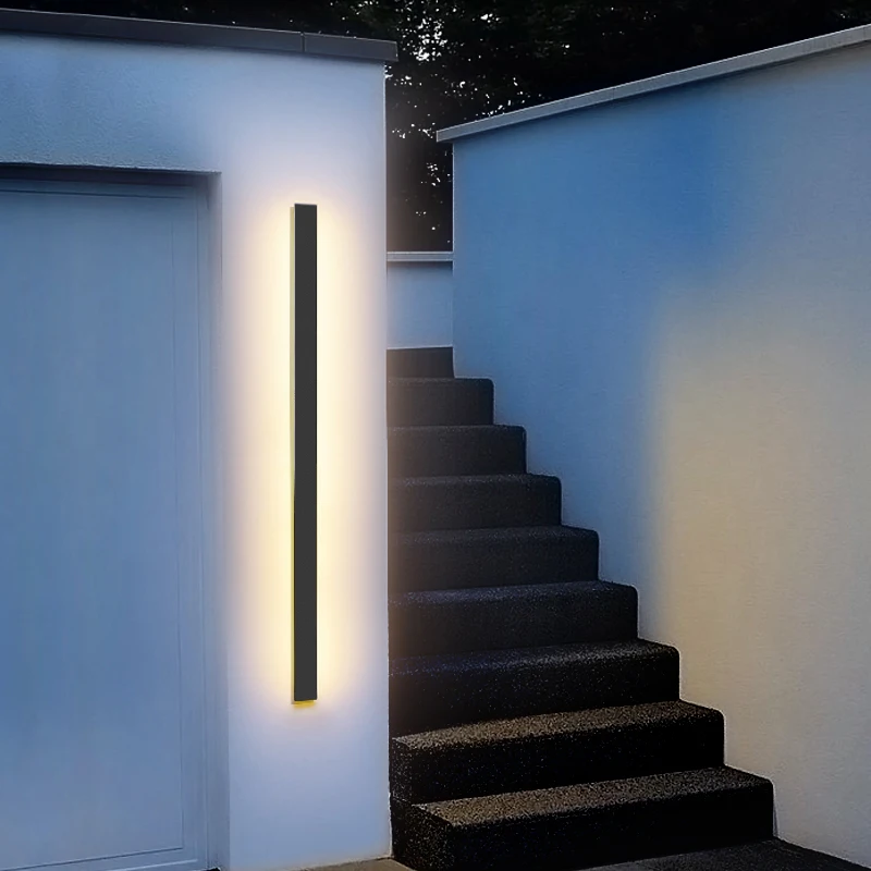 Outdoor Waterproof Modern LED Wall Lights For Living Room Bedroom Villa Corridor Porch IP65 Aluminum Wall Lamps Indoor Lighting