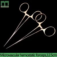 microvascular hemostatic forceps aureate handle 12 5cm transverse serration stainless steel surgical operating instrument