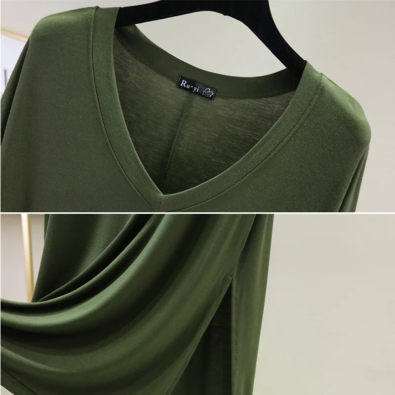 

2020 Summer Long Dress Women Beach Mid-Calf Vestidos V-neck Short Sleeve Modal Casual Home Gown