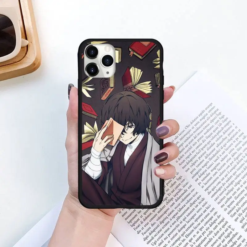 

bungou stray dogs anime Phone Case for iPhone 11 12 pro XS MAX 8 7 6 6S Plus X 5S SE 2020 XR Luxury brand shell funda coque
