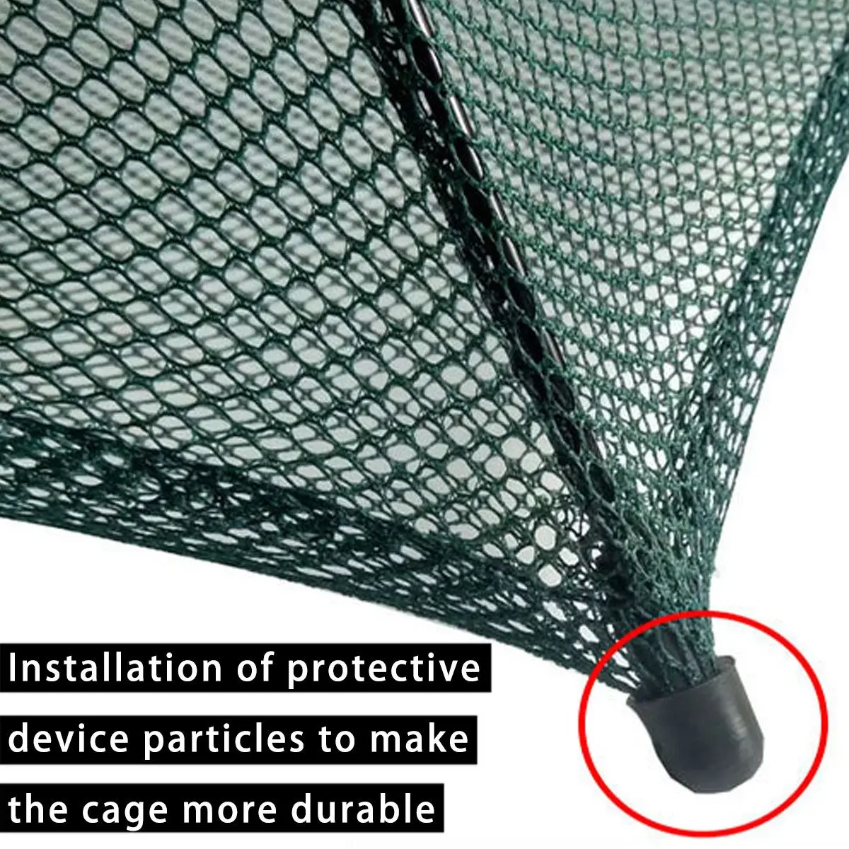 Усиленная рыболовная сеть с 4-8 отверстиями нейлоновая Складная для креветок