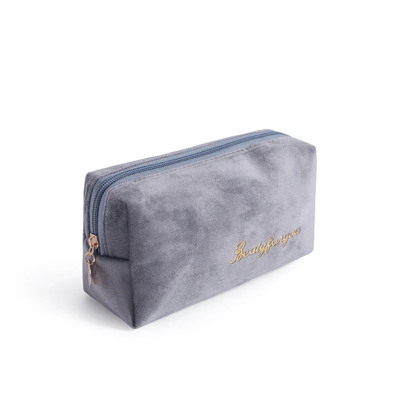 

Portable lipstick travel cosmetic bag ladies outdoor box cosmetic beauty storage bag portable flannel storage handbag bag