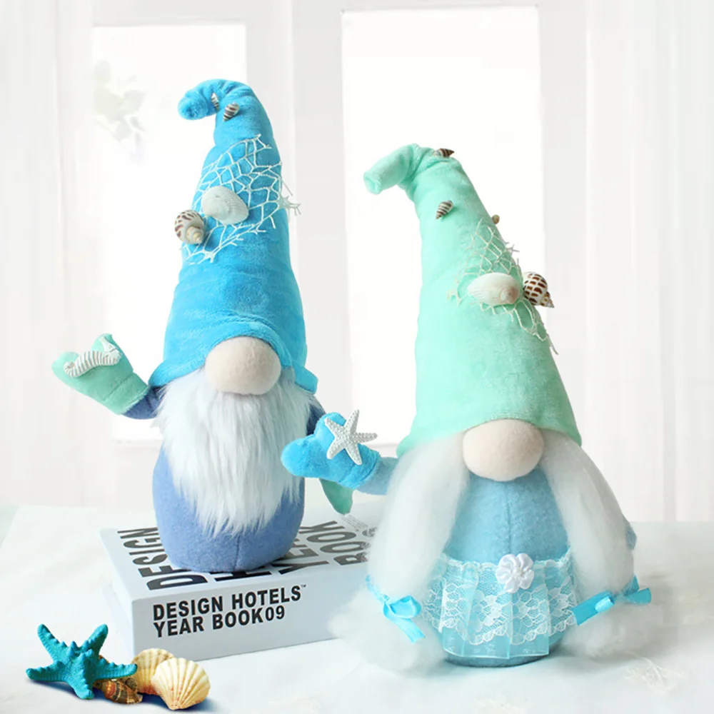 

1Pc Adorable Doll Exquisite Beach Gnome Doll Beautiful Shop Window Decor