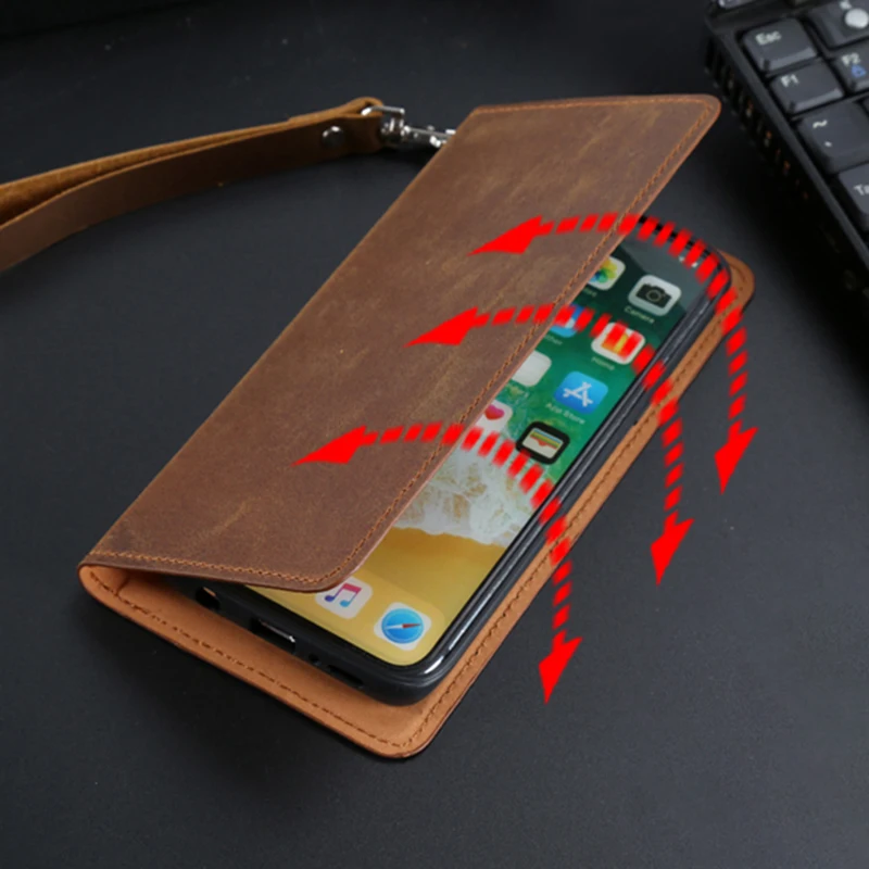 Кожаный чехол-книжка для телефона Xiaomi Redmi Note 4 4X 5 6 6A 7 7A 8 8A 9 9s 10X K30 Ultra Poco F1 F2 Pro X2 X3 из