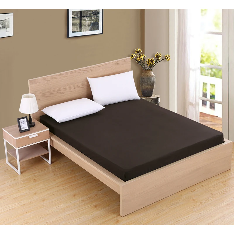 Чехол для кровати из полиэстера Гладкий защитный чехол матраса дышащий