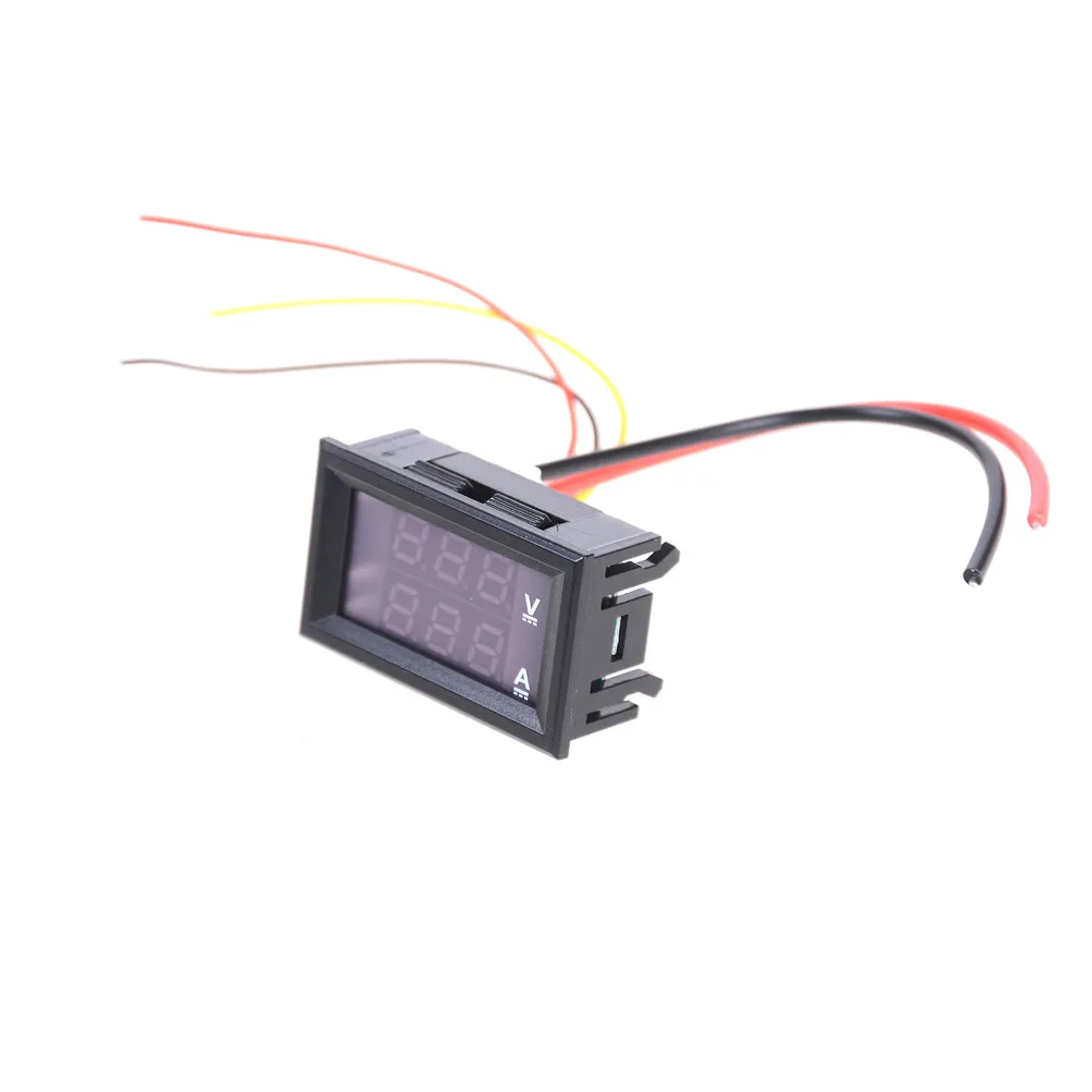 Профессиональный DC 100V 10A Вольтметр Амперметр Красный + красный светодиодный